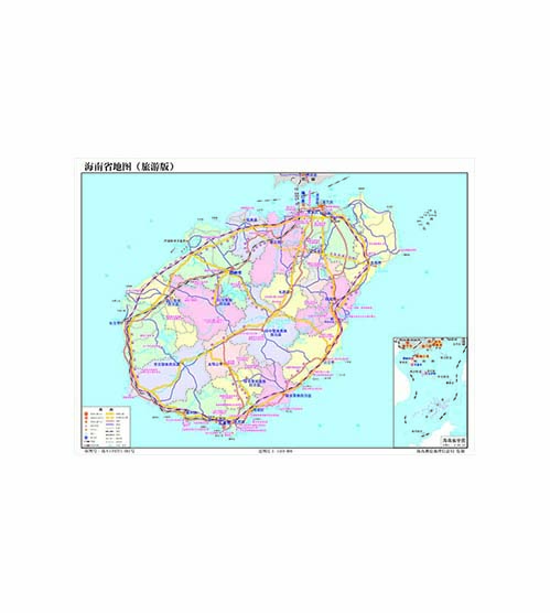 海南省地图