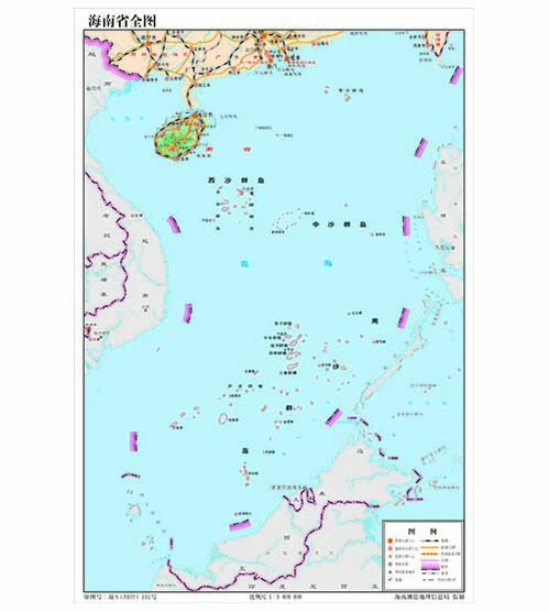 海南省全图