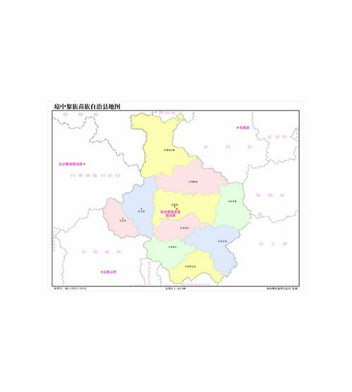 琼中黎族苗族自治县地图